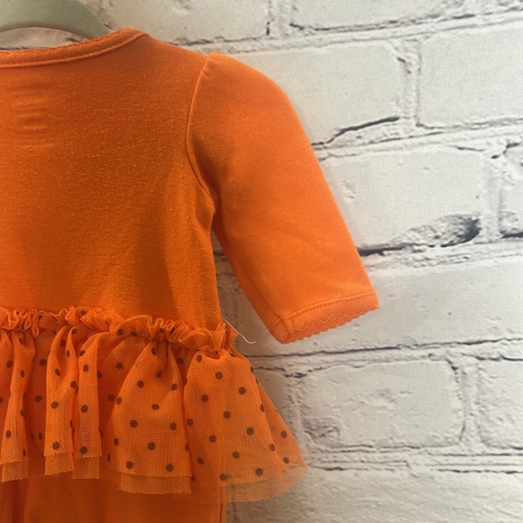 Carter’s Just One You Orange & Black Pumpkin Tutu Onesie Size Newborn - Picture 10 of 12